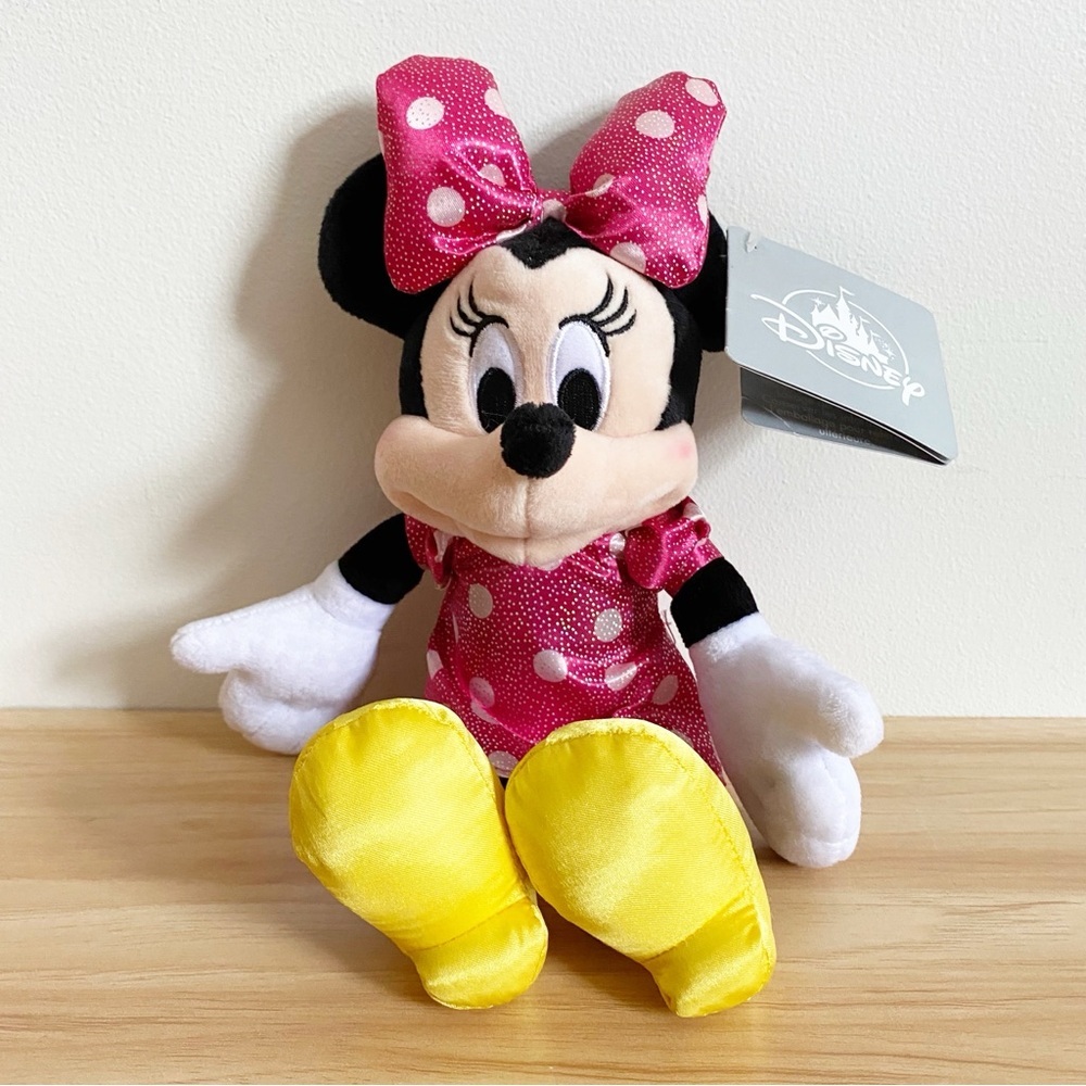 NWT Disney Minnie Mouse Pink Dress Plush